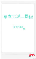 《早春不过一棵树》封面